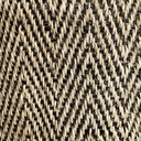 ESTERA SISAL - HERRINGBONE NATURAL/NEGRO - BORDE BEIGE - 3X3