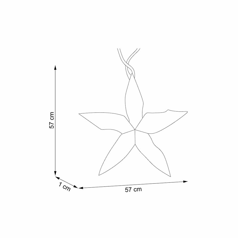 ESTRELLA DECORATIVA BLANCA - MAEDIANA