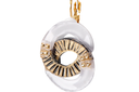 ARETES ROUND BLANCOS