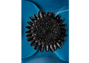 BROCHE FLOR CUATRO PETALOS AZUL