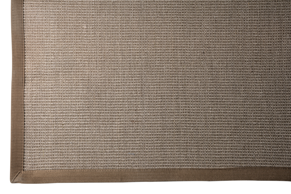 Estera Sisal - Marron - Borde Marrón - 6x4