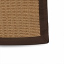 ESTERA SISAL - NATURAL - BORDE MARRON - 2X2