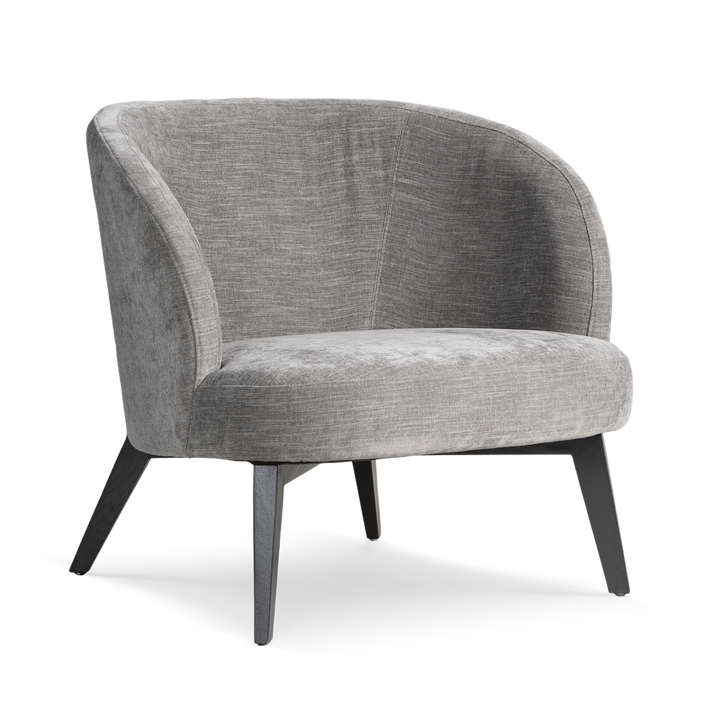 Fedra Butaca Patas de Madera - Gris