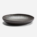 FLOWER BIG PLATE DARK BRONZE