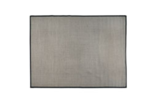 [221204] Estera Herringbone Natural Negro Borde Negro 4x5