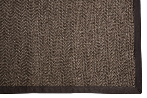 [221205] ESTERA SISAL - HERRINGBONE MARRON - BORDE MARRON - 3X4