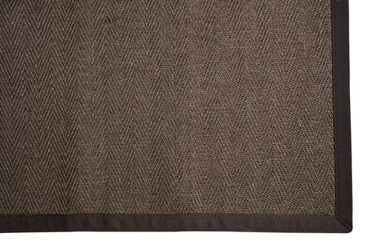 [221208] ESTERA SISAL - HERRINGBONE MARRON - BORDE MARRON - 6X4