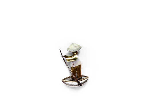 [221278] BROCHE MISS SAIGON BLANCO